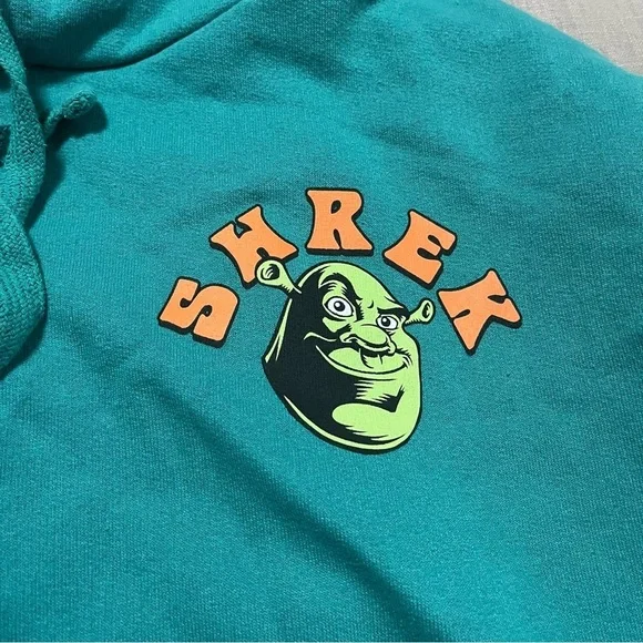 Shrek Oversized Hoodie Size Medium Baggy Streetwear Cartoon Bold Vibrant - Picture 3 of 8